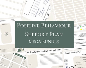 Student Behavior Support Plan *BONUS trackers and reflection sheets* IPP Building