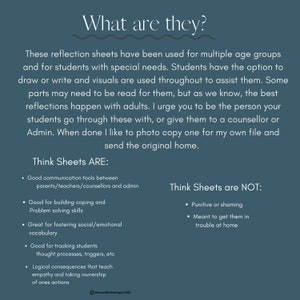 Behaviour Reflection Sheets image 3