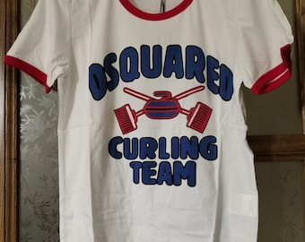 Vintage Dsquared2 rarity men's tshirt, Curling Team