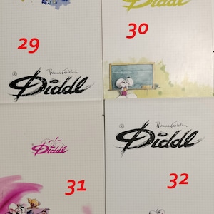 Diddl  rarissimo blocco  introvabile, Diddl blocco fogli misura grande, fogli lettera A4