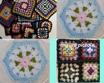 Set Granny square crochet,