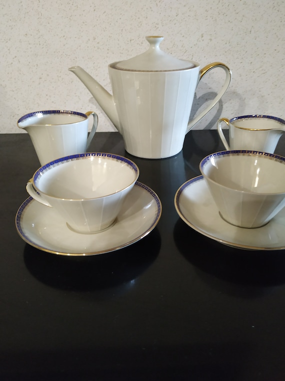 Vintage Zeh Scherzer Bavaria Germany Porcelain 22-piece Tea Set - Etsy
