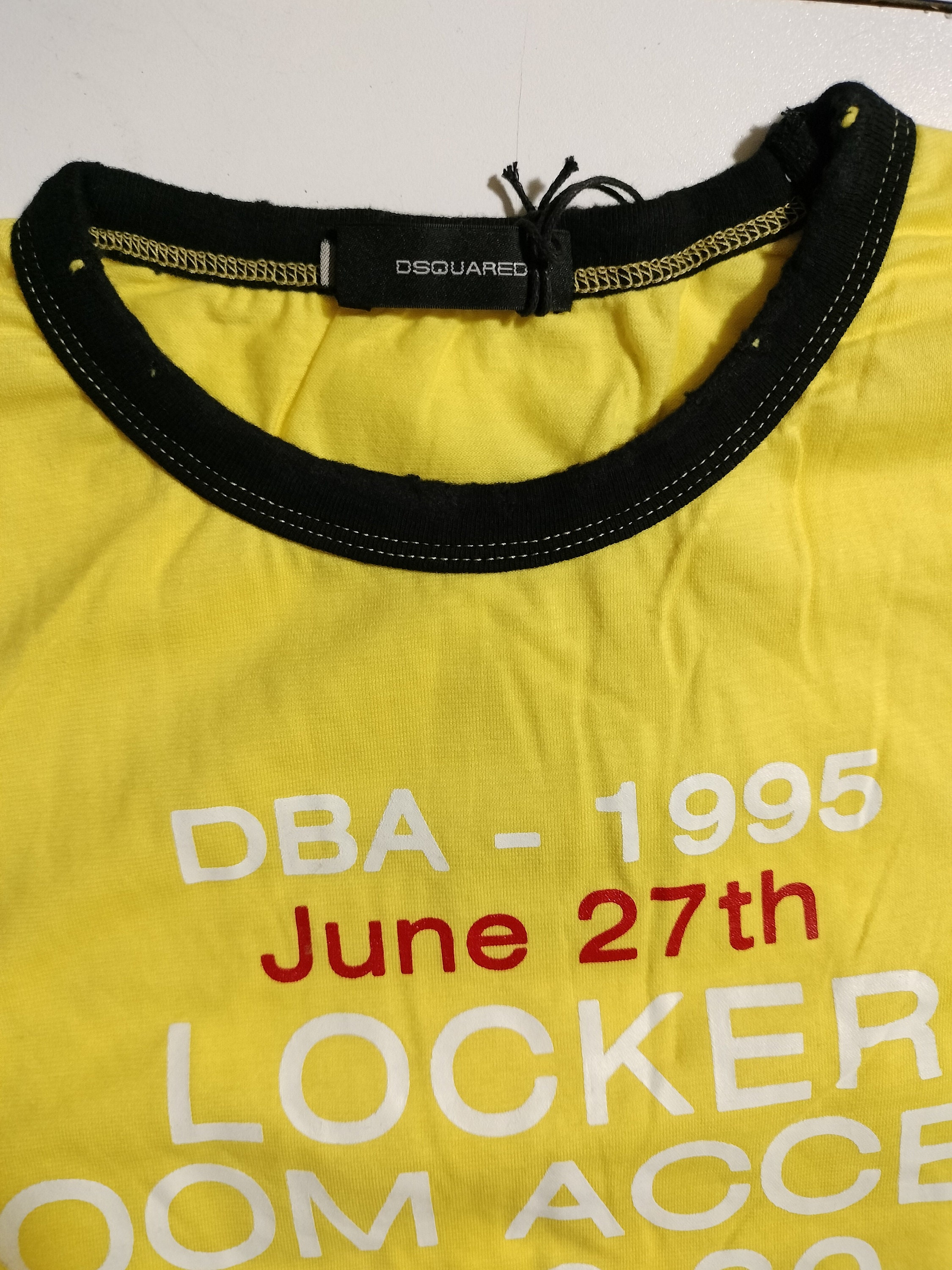 D SQUARED2::Tシャツ:M[RESALE] Vintage Dsquared2 DBA Men's Tshirt - 1995 June 27th Rarity