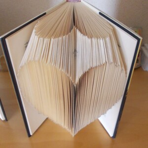 Book Folding, Folded Book, Folded Book, Book Sculpture, Handmade, Folded Book Gift, Heart 2