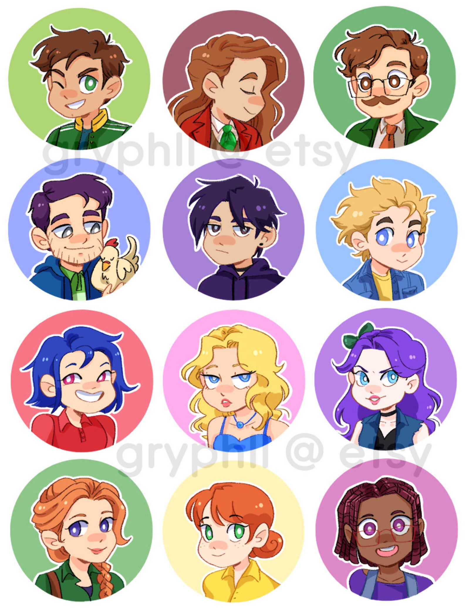 Stardew Valley Buttons Etsy