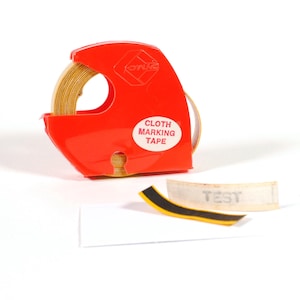 Vintage DYMO Label Tape - Cloth Marking Tape | 3/8” wide