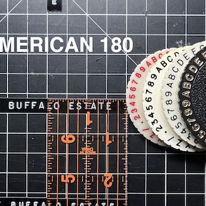 Replacement &quot;AMERICAN 180&quot; font wheel for DYMO 1610, M-6 and others
