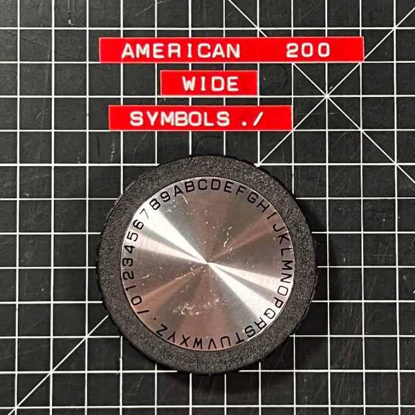 Replacement "AMERICAN 200 / 3000-35 " Embossing Wheel for DYMO 1550, 1570 and Officemate II Label Makers