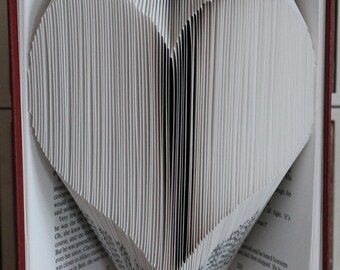 Book Folding Heart Pattern & Instructions