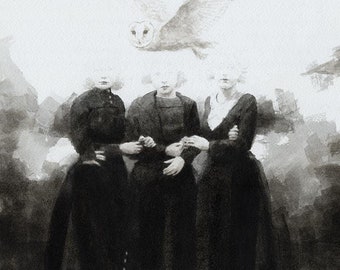 8x10 Giclee Print - We Live in a Haunted Land, 1938