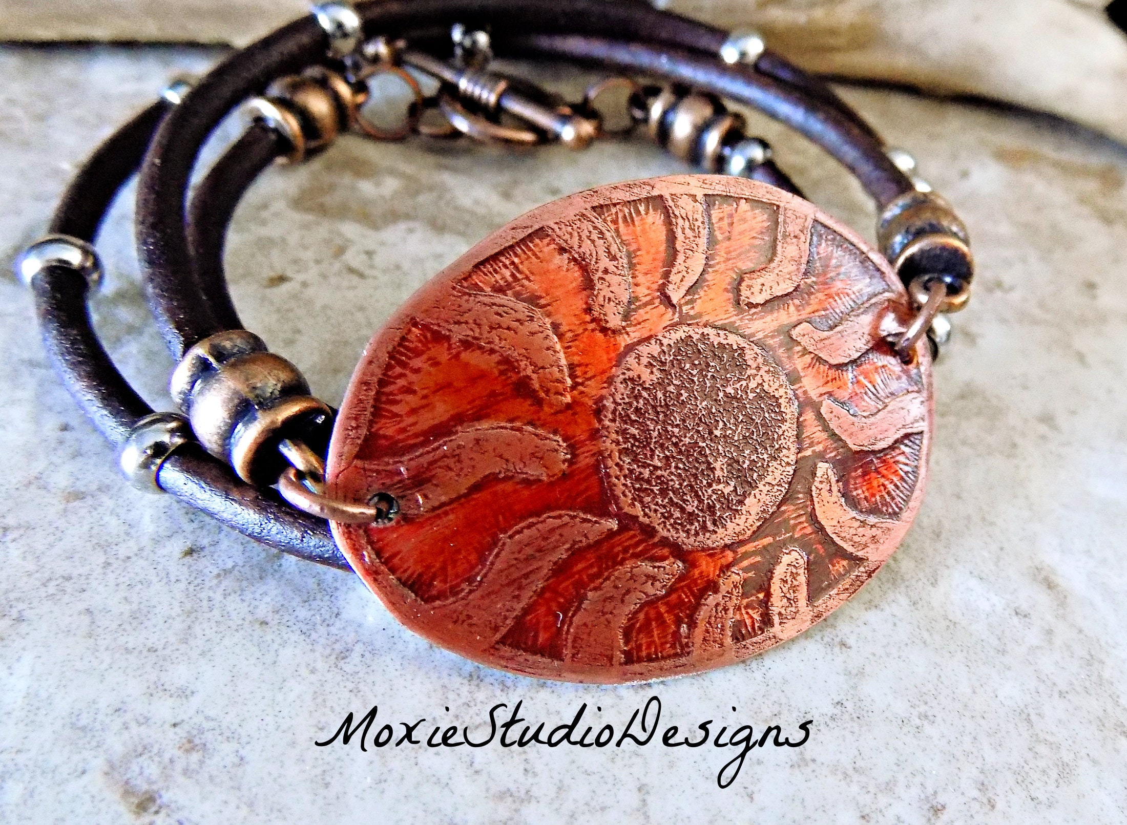 Handmade Magic Sun Bracelet - Wire Wrapped Jewelry