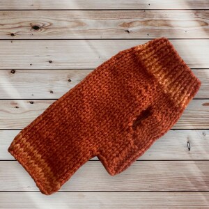 XXXS Dog Clothing ~ Teacup Hand Knitted Winter Dog Sweater - Chi Yorkie Poodle - 2 lb