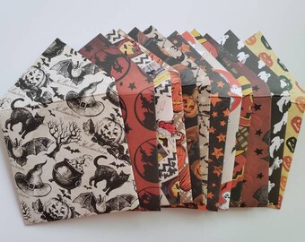 Halloween Envelopes Handmade Assorted Set of 10