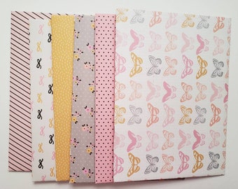 Girly Whimsical Envelopes Handmade, Assorted Set of 6