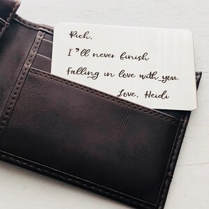 Inserto de billetera - Tarjeta de inserción de billetera - Regalo para papá de parte de su hija - Inserto de billetera personalizado - Regalo para esposo, novio - Regalo de aniversario