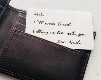 Wallet Insert - Wallet Insert card - Gift for Dad from daughter - Custom Wallet Insert - Gift for husband, boyfriend - Anniversary Gift