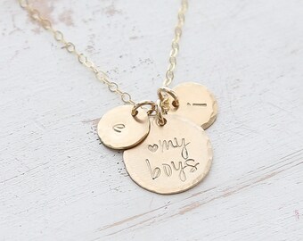 mom of boys necklace
