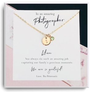 Cadeau de remerciement pour un photographe - Merci d’avoir capturé notre cadeau du jour spécial - Collier cadeau d’appréciation du photographe - Jour du mariage
