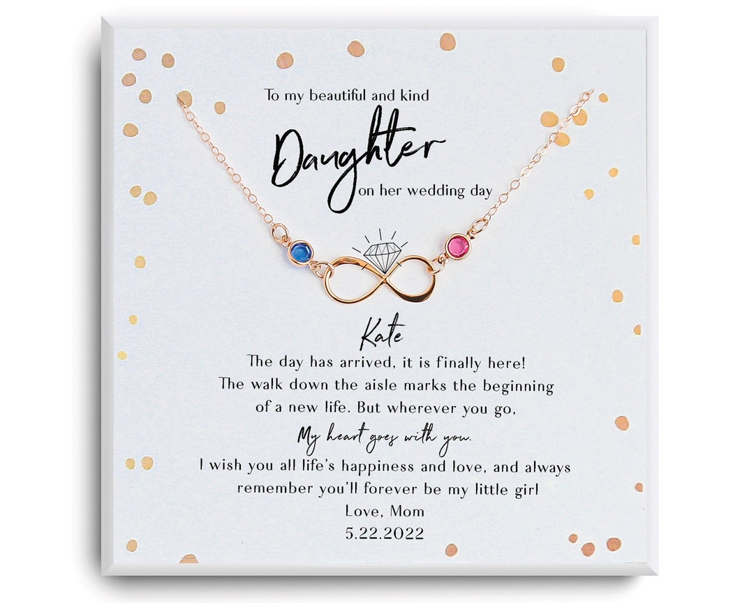 Gifts for My Daughter on Her Wedding Day Gift Necklace for Daughter Gift From Mom Gift