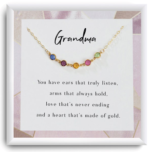 Grandma necklace - 14K Gold filled, Silver - Grandma Gifts - Gifts for Grandma - Grandma Birthday Gifts - Grandmother Gift - Mother's Day
