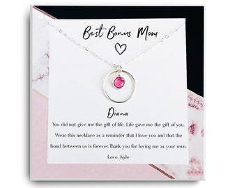 Stepmother Gift - Stepmom Gift - Stepmother of the Bride Gift - Stepmom Gift Wedding - Bonus mom of the bride - Stepmom Birthday Gift