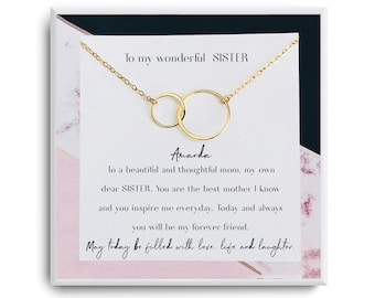 Sister Gift Necklace - Sister Jewelry Gift - Sister Birthday Girl - Mothers day gifts for sister - Gift for Sister - Sister Graduation Gift