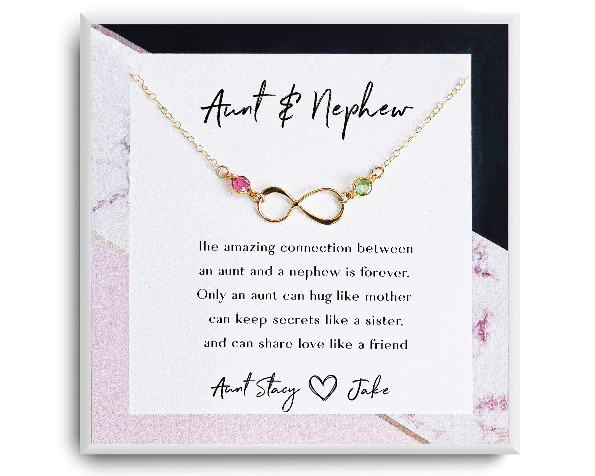 Aunt and nephew best sale necklace
