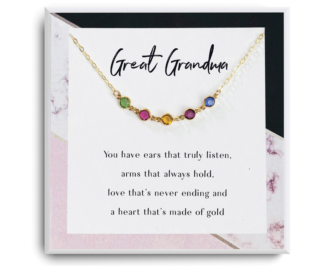 Great Grandma Gift Necklace for Great Grandma to Be pregnancy Reveal