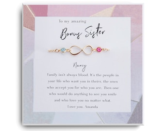 Gifts for sister in law - Bonus Sister Gift Bracelet- Sister in law gifts birthday - Sister of the Groom Wedding Gift - Christmas Gift