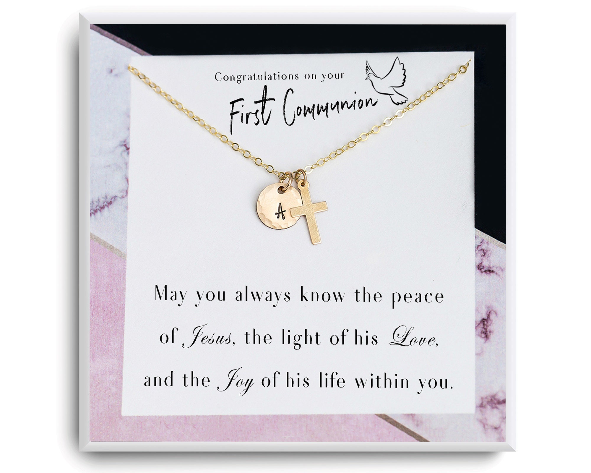 First Communion Necklace First Communion Gift Girl First image pic