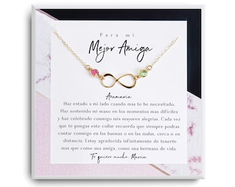 Regalo Para Mejor Amiga - Amiga jewelry - Joyería Para Mejor Amiga - BFF, Cumpleaños, Navidad - Personalized Christmas Jewelry in Spanish