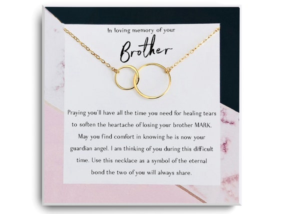 Loss of Brother Necklace Gift for Loss Sympathy Gift Remembrance