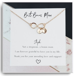Bonus Mom Gift - Step Mom Wedding Gift -  Stepmother of the Bride Gift  - Thank you for loving me as your own - Stepmom Wedding Gift