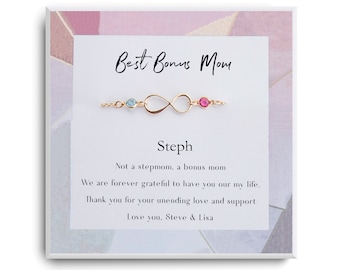 Bonus Mom Gift - Step Mom Christmas Gift -  Birthday gift ideas for bonus mom - Stepmother Gift Bracelet - Second Mom Gifts - Other Mom