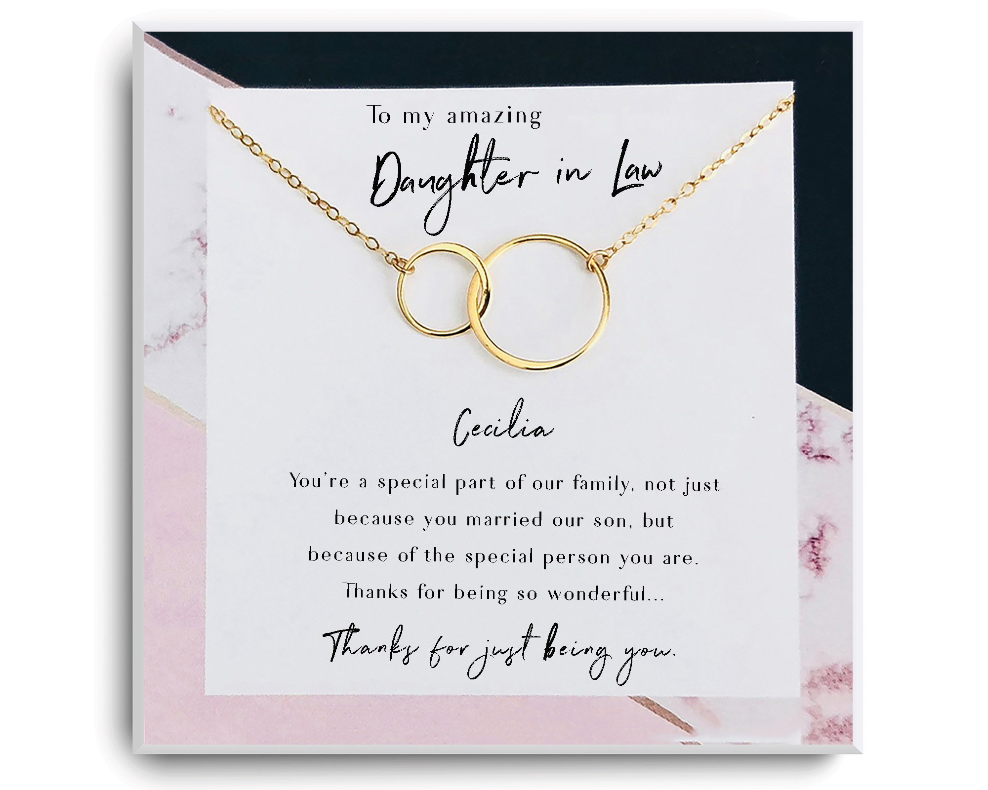 Gift to daughter in law sale on wedding day
