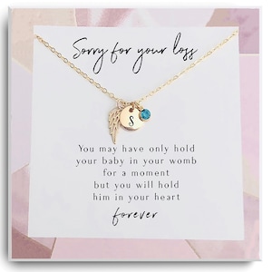 Miscarriage Gift - Loss of Child - Gift for someone who had a miscarriage - Miscarriage necklace - Miscarriage Jewelry - Loving memory