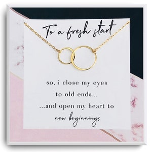 New beginning necklace gift - Divorcee gifts women - Cheer up gift - Blank Slate - Breakup Gift necklace - Starting Over Gift - Going away