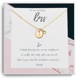 Presente engraçado para chefe - Colar de presente para chefe - Presente de funcionário para chefe - Presente de Natal para gerente - Presente de festa de escritório, presente de mordaça