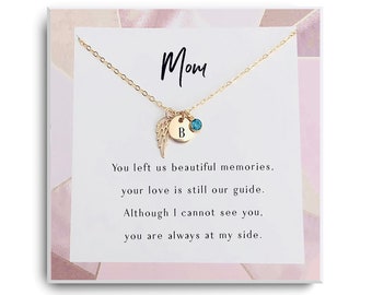 Memorial Jewelry Mom loss of mother - Loss of loved one condolence gift - Remembrance, keepsake, bereavement Gifts - Custom memorial jewelry