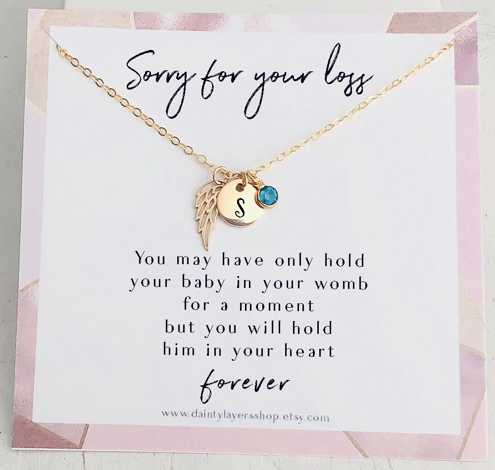 Miscarriage Gift Loss of Child Gift for someone who had a Etsy