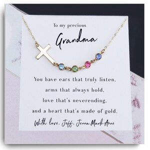 Grandmother Gift Necklace - Grandmother Necklace -  Gift for Grandma -  Gift for Grandmother Thank You Grandma necklace - Gift from daughter