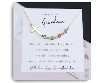 Grandmother Gift Necklace - Grandmother Necklace -  Gift for Grandma -  Gift for Grandmother Thank You Grandma necklace - Gift from daughter