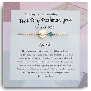 Freshman Year Gift - Gift for Daughter, Granddaughter, niece  - Best Friend Gift - Freshman Bracelet - Back to School Gift for teenager