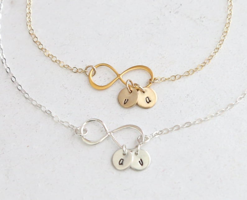 Mother and Daughter Necklace Set of 2 Personalized Mothers Etsy
