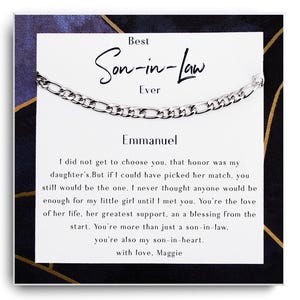 Son-In-Law Bracelet - Son In Law Gift - Son In Law Christmas Gift - To my Son In Law Gift - Son In Law&#39;s Graduation, Wedding Gift