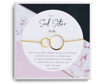 Bracciale Con Onde D'Argento Per Amiche – Regalo Migliore Amica, Idea Significativa Per 50° Compleanno Donna