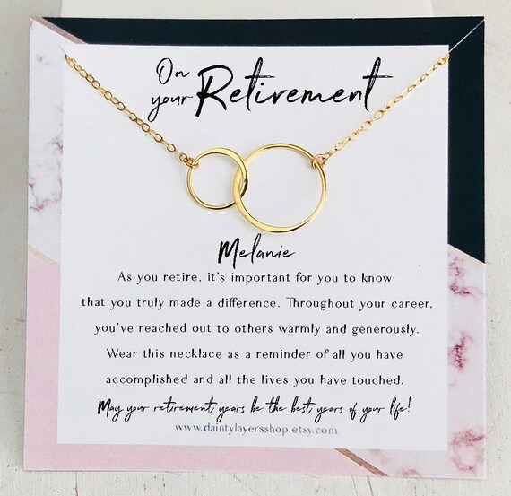 Retirement Gifts for Women Necklace Nurse Retirement Gift Etsy