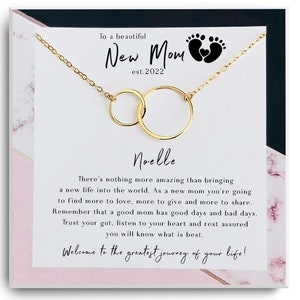 First Time Mom Gift - New Mom Gift Jewelry - Gift for New Mom Necklace - New mommy Gift for Mothers Day - Baby shower gift for mom to be
