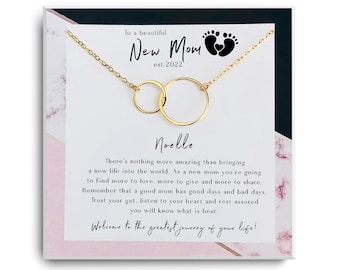 First Time Mom Gift - New Mom Gift Jewelry - Gift for New Mom Necklace - New mommy Gift for Mothers Day - Baby shower gift for mom to be