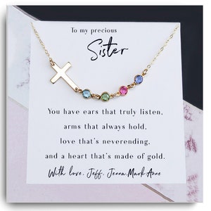 Sister Birthday Gift - Sister gift necklace -  Sister Necklace - Unique birthday gifts for sister from brother - gift from brother to sister